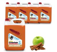 Gamix Scheibenfrostschutz mit Apple & Cinnamon Duft | Schlierenfreier und effektiver Scheibenreiniger für den Winter | Gebrauchsfertige frostschutzmittel scheibenwaschanlage | 4x5L = 20L