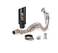 gangxiao 51mm Motorrad Vollauspuffanlage Header Mittelrohr Für Kawasaki Z650 Z650RS Für Ninja 650 650R F ER6N 6F Für V&ERSYS 650 Schalldämpfer Escape DB Killer Auspuff Schalldäm(C)