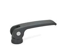 Ganter Normelemente | Exzenterspanner mit Innengewinde - 927-101-M10-B-B | Hebel Zink-Druckguss, schwarz | 1 Stück