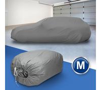 ECD Germany Autoabdeckung Kombi Größe M 405x155x125 cm Grau 3 Lagig Atmungsaktiv