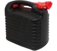HP-Autozubehör Benzinkanister Premium, 6925, Kunststoff, mit Auslaufrohr, schwarz, 10 Liter