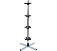 Felgenständer Aluminium für 4 Reifen bis Reifenbreite 225mm mit Schutzhülle