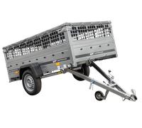 Garden Trailer 230 KIPP mit Extras Laubgitteraufsatz und Flachoplane