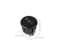 Garneck 8 Stück Teiliges Runde Kippschalter für Fahrzeugelektronik Langlebiger Schiffstyp Umschalter Flexibel für Auto Elektronikgeräte Geeignet