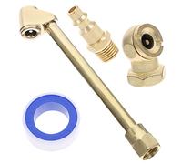 GAROZATION Luftkompressor Aufsatz Set Teilig Messing Schnellkupplung Reifenfüller Adapter Schlauch Zubehör für Auto Motorrad Industrielle Anwendung