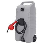 Garvee Benzinkanister, Kraftstoffbehälter mit Pumpe, Kraftstoff-Transferbehälter mit 3 m Förderschlauch, Diesel-Kraftstoffkanister für Autos, Rasenmäher, Boote, Medium, Grau