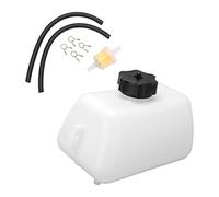Gas-Kraftstofftank Tank 1L Benzintank mit Schlauch Kraftstofffilter Weiß für 43cc 47cc 49cc 2 Takt Mini Motorrad ATV