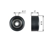 GATES T38028 Umlenk-/Führungsrolle, Keilrippenriemen