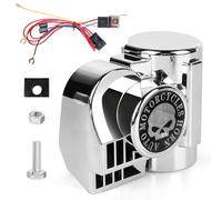 GBKDQQ Air Horn Kit, Lkw Hupe 12v 130db Türkisches Pfeifenhorn, Drucklufthörner, Lkw Hupe, Lufthorn Hupe Luft Horn Kit Wohnwagen Druckpfeife Hupe für Auto/LKW