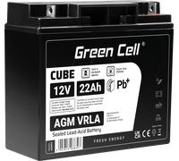 Green Cell - Batterie - Bleisäure - 22 Ah - Schwarz