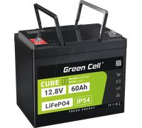 Green Cell CUBE LiFePO4 Spezial-Akku LiFePo-Block Schraubkontakt Li-Ion 12.8 V 60 Ah