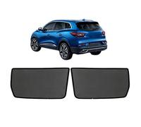 GCcv Sonnenschutz Auto Vorhang Für Baby Kinder Haustiere Sonnenblende Für Kadjar 2015-2022 UV Schutz Magnetisch Sonnenschutz Für Autofenster Seitenscheibe Schwarz,Rear-window-2PCS