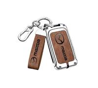 GDFEH Autoschlüssel Hülle für Mazda CX-60 2022 2023, Schlüsselhülle Hohe Qualität Leder Schlüsselbox Cover Schutzhülle mit Schlüsselanhänger Schlüsselabdeckung Auto Zubehör,B-4