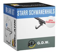 GDW Anhängerkupplung abnehmbar Kugelstange von hinten gesteckt - CITROËN BERLINGO