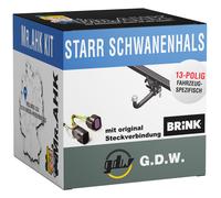 GDW Anhängerkupplung starr für Smart 1 ab 23 + 13pol spezifisch