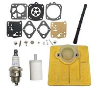 GDYUNBA Luft Kraftstoff Filter Linie Zündkerze for Husqvarna 61 66 266 Vergaser Reparatur Rebuild Kit Kettensäge Ersatz Ersatz Teil Leistung