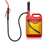 GEAREVER Elektrische Kraftstoff Umfüllpumpe mit 3 Adaptern, Flüssigkeitstransferpumpe Batteriebetriebene Siphon Pumpe Tragbare Benzin Diesel Öl Auto Rasenmäher Absaugung Pumpe Gas