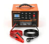 GEARLASSO Autobatterie Ladegerät 12V/24V 0-15A Kfz Batterieladegerät mit LED-Display, Mehrfachschutz & automatischer Abschaltung, für Auto, Van, Motorrad, Boot, AGM-, Gel- & Blei-Säure-Batterien