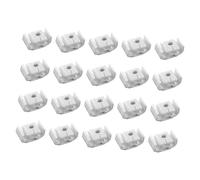 GEARMONSTER 20 Stück Bremsleitung Befestigung Doppelclip Halter Klemmhalter 2 Fach Bremsschlauch Bremsschlaeuche Befestigungselemente Kompatibel mit VW Audi A4/S4/80/100/200 Ø4,75, Weiß