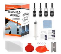 GEARMONSTER Windschutzscheibe Reparaturset Werkzeug, PKW Steinschlag Frontscheibe Glas Reparatur Flüssigkeit, Glasreparaturflüssigkeit, Windshield Repair Kit, Auto Zubehör