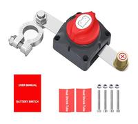 Gebildet Batterietrennschalter, EIN/Aus-Seitenpfosten-Batterieschalter, 275A, 12-48V, Batterie-Stromunterbrechungs-Hauptschalter, Trennschalter für Auto, Fahrzeug, Wohnmobil und Boot