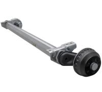 Gebremste AL-KO COMPACT Achse für schwere Anhänger und Autotransporter 1350kg 1400mm 1850mm 5x112