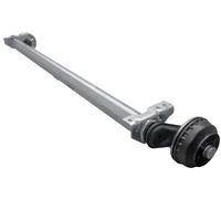 Gebremste AL-KO COMPACT Achse für schwere Anhänger und Autotransporter 1350kg 1900mm 2350mm 5x112
