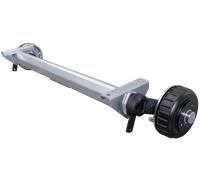 Gebremste AL-KO EURO Achse für schwere Anhänger und Autotransporter 1800kg 1300mm 1800mm 5x112