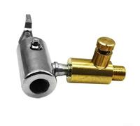 Geflochtene Stahl Reifenventil-Verlängerung Flexibel | Massives Messing, 180mm Länge, ideal für Dual-Räder, LKW, Busse, dichte Verbindung ohne Leckage