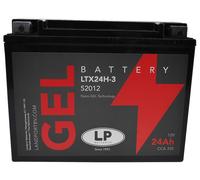 Gel Batterie 12V 24Ah LANDPORT YTX24HL-BS für FLHR 1340 FLTC Honda Goldwing