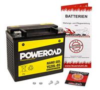 Gel-Batterie für Honda GL 1800 Goldwing, 2001-2011 (SC47) wartungsfrei, einbaufertig, startklar, inkl. 7,50€ Pfand