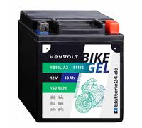 HeyVolt BIKE GEL Motorradbatterie YB10L-A2 51112 12V 10Ah