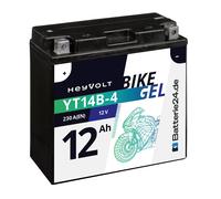 GEL Motorradbatterie 12Ah 12V 51422 YT14B-4 GT14B-4 YT14B-BS GEL12-14B-4 51201