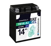 GEL Motorradbatterie 14Ah 12V 51411 YB14L-A2 CB14L-A2 12N14-3A FB14L-A2 FB14L-A2