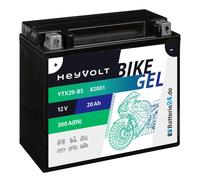 GEL Motorradbatterie 20Ah 12V BTX20-BS 82001 CTX20-BS YTX20-4
