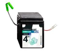 HeyVolt BIKE GEL Motorradbatterie 6-6N4-2A 00411 6V 4Ah