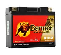12V 10Ah 190A Banner Bike Bull GEL 51001 Motorradbatterie GT12B-4