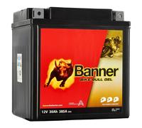 Gel-Motorradbatterie Banner Bike Bull GEL 530 01/BGTX30-3 - GTX30-3 12V, 30Ah, 385A
