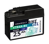 HeyVolt BIKE GEL Motorradbatterie YTR4A-BS 12V 2,5Ah