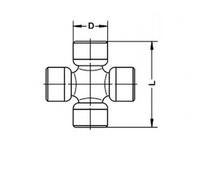SPIDAN Gelenk, Längswelle Universal 25mm U 158