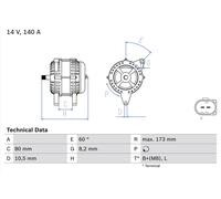 Generator Bosch 0 986 049 950