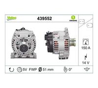 Generator Valeo 439552 Valeo Origins New Oe Technologie für Mercedes Benz Smart