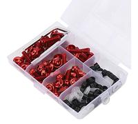 Generic 158-teiliges Universal-Motorrad-Verkleidungsschrauben-Set - Aluminium-Befestigungselemente mit Schraubenschlüssel für die Vordere Heckscheibe und Mehr - Unverzichtbares Motorradzubehör für