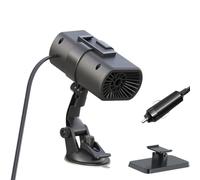 Generico Autoheizung 12 V, Entfroster für Fahrzeuge mit Ventilator, 2 in 1, tragbare Autoheizung mit Halterung, für LKW und Wohnwagen und Fenster sowie Winter und Sommer und Innen