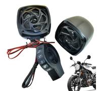 Genérico Lautsprecher für Motorrad, kompakt, mit Verstärker für Lenker, leistungsstark, vielseitig, einfache Installation für Roller, Erwachsene, Jugendliche und