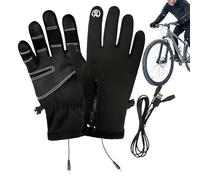 Genérico Motorradhandschuhe mit Heizung, 3 Stufen, Touchscreen, wiederaufladbar über USB, für den Winter, thermische Handschuhe mit Akku, für Skifahren, Snowboarden, Radfahren, Motorrad