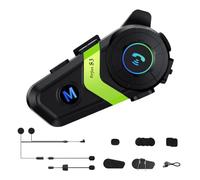 Genérico Motorradhelme, kabellose Kopfhörer mit Geräuschreduzierung, Gegensprechanlage, für Motocross, Fahrrad, Skifahren, Motorrad, Snowboard, Männer, Frauen, Radfahren