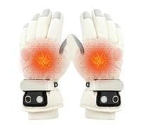 Generico Wiederaufladbare Beheizte Handschuhe - Elektrischer Handwärmer 3 Stufen, Thermo-Fäustlinge Touchscreen, Skiausrüstung Winter Motorrad Radfahren Radfahren Heizung Arbeit Schnee | für Männer