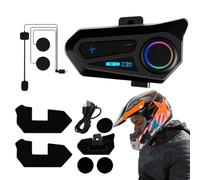 Générique Motorrad-Gegensprechanlage, Kopfhörer für Motorradhelm, kabellos, IPX6, wasserdicht, Fahrrad-Ausrüstung für den Außenbereich, Aufladen Typ C für das gesamte Gesicht