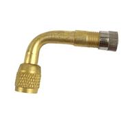 Générique Ventiladapter für Autoräder, Verlängerungsventil für Reifenschaft, mit -Grad-Ellenbogen | automatische Motorroller-Ventilverlängerung für Autos, LKWs, Fahrräder